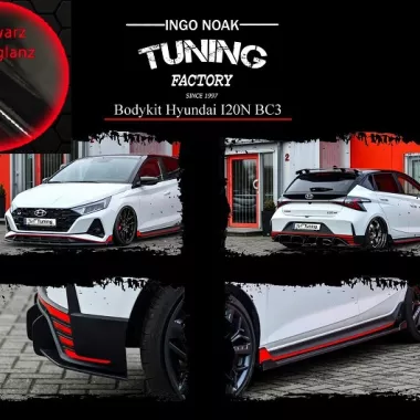 BODYKIT INGO NOAK PER HYUNDAI I20 N MK3 NERO LUCIDO