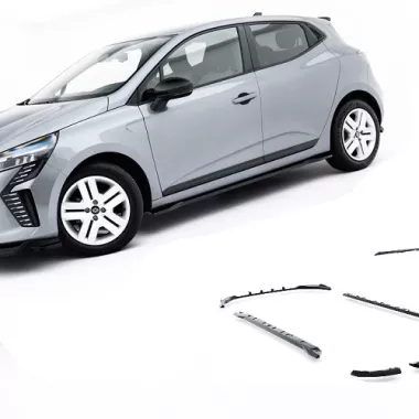 BODY KIT MAXTON DESIGN NERO LUCIDO PER RENAULT CLIO MK5 RESTYLING STANDARD