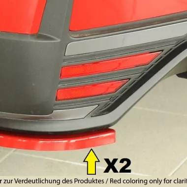 COPPIA APPENDICI DIFFUSORE POSTERIORE SPORTIVO NERO OPACO RIEGER TUNING PER HYUNDAI I20N MK3