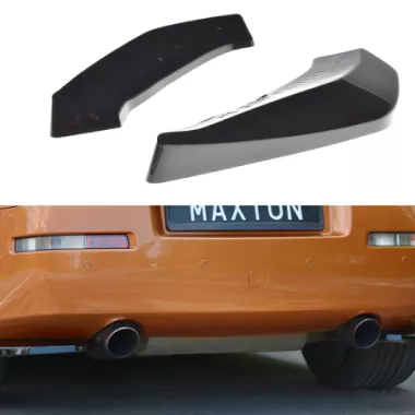 APPENDICI DIFFUSORE POSTERIORE SPORTIVO PER NISSAN 350Z NERE LUCIDE MAXTON DESIGN