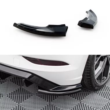 APPENDICI DIFFUSORE POSTERIORE SPORTIVO PER VW POLO AW GTI RESTYLING NERE LUCIDE MAXTON DESIGN