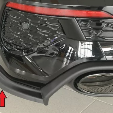 COPPIA APPENDICI DIFFUSORE POSTERIORE SPORTIVO NERO OPACO RIEGER TUNING PER AUDI RS3 8Y PRE-RESTYLING SPORTBACK