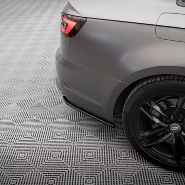 APPENDICI DIFFUSORE POSTERIORE SPORTIVO V.3 PER AUDI A4 B9 AVANT S-LINE PRE RESTYLING NERE LUCIDE MAXTON DESIGN