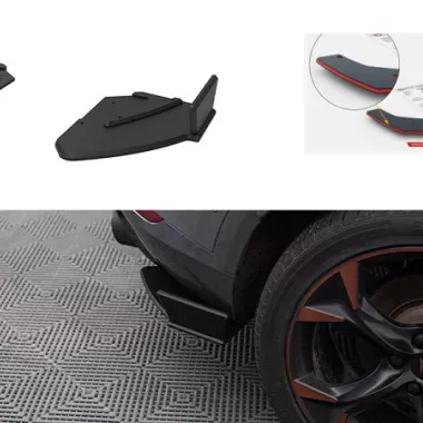 APPENDICI DIFFUSORE POSTERIORE SPORTIVO STREET PRO MAXTON DESIGN PER CUPRA FORMENTOR (BORDO ROSSO)