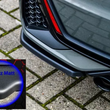 APPENDICI DIFFUSORE POSTERIORE SPORTIVO AUDI A1 GB MK2 CON S-LINE NERE OPACHE INGO NOAK TUNING