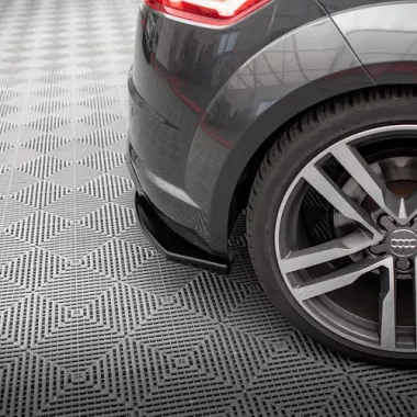 APPENDICI DIFFUSORE POSTERIORE SPORTIVO V.2 PER AUDI TT 8S CON S-LINE PRE-RESTYLING NERE LUCIDE MAXTON DESIGN