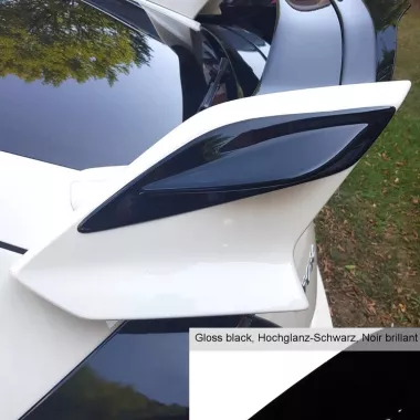 COPPIA ESTENSIONI SPOILER LATERALI MAXTON DESIGN PER HONDA CIVIC X MK10 TYPE R NERO LUCIDO