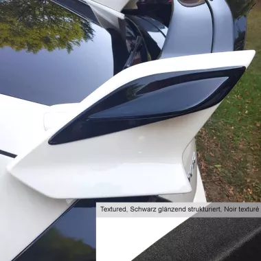 COPPIA ESTENSIONI SPOILER LATERALI MAXTON DESIGN PER HONDA CIVIC X MK10 TYPE R NERO OPACO