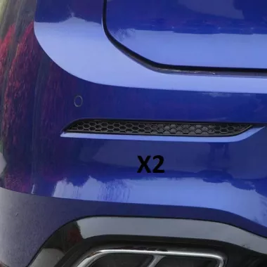 COPPIA CATARIFRANGENTI NERI A NIDO D'APE PER VW GOLF MK8 STANDARD / R / GTI