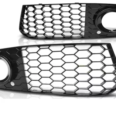 COPPIA GRIGLIE FENDINEBBIA RS NERO LUCIDO PER AUDI A4 B8 PRE-RESTYLING