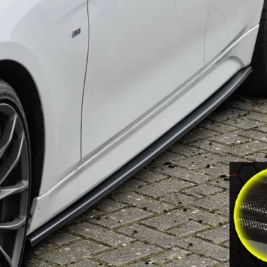 COPPIA SOTTOMINIGONNE CUP1 PER MINI COOPER JCW (F55 / F56) CARBON LOOK INGO NOAK TUNING