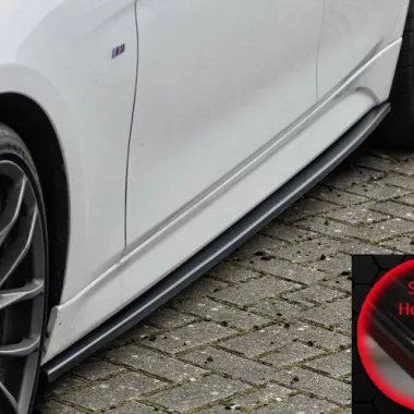 COPPIA SOTTOMINIGONNE CUP1 PER MINI COOPER JCW (F55 / F56) NERO LUCIDO INGO NOAK TUNING