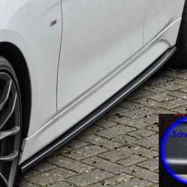 COPPIA SOTTOMINIGONNE CUP1 PER MINI COOPER JCW (F55 / F56) NERO OPACO INGO NOAK TUNING