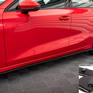 COPPIA SOTTOMINIGONNE MAXTON DESIGN CARBON LOOK PER AUDI A3 8Y SPORTBACK (NO S-LINE)