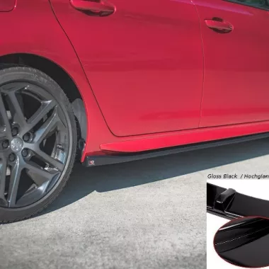 COPPIA SOTTOMINIGONNE MAXTON DESIGN NERE LUCIDE PER PEUGEOT 308 GT MK2 RESTYLING