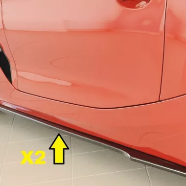 COPPIA SOTTOMINIGONNE NERO LUCIDO PER BMW Z4 G29 M-PACK RIEGER TUNING