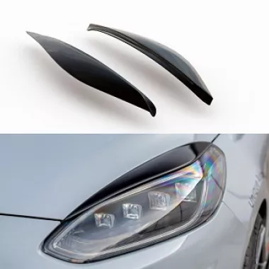 COPPIA PALPEBRE FARI MAXTON DESIGN PER FORD FIESTA MK8 ST/ST-LINE/STANDARD NERE LUCIDE