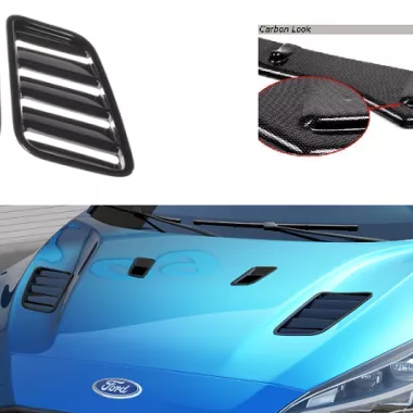 COPPIA PRESE D'ARIA COFANO MAXTON DESIGN PER FORD FOCUS ST / ST-LINE MK4 CARBON LOOK (GRANDI)