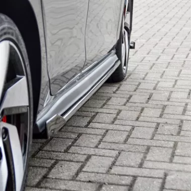 COPPIA SOTTOMINIGONNE CON ALETTE VW GOLF MK8 GTI / GTD CARBON LOOK INGO NOAK TUNING