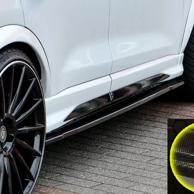 COPPIA SOTTOMINIGONNE PER AUDI RSQ3 F3 SPORTBACK CARBON LOOK INGO NOAK TUNING
