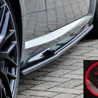 COPPIA SOTTOMINIGONNE CUP RACING PER AUDI TT 8S CON S-LINE / TTS FACELIFT NERO LUCIDO INGO NOAK TUNING