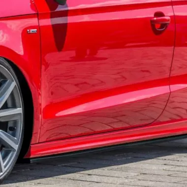 COPPIA SOTTOMINIGONNE CUP 1 AUDI A1 8X RESTYLING S-LINE NERO LUCIDO INGO NOAK TUNING