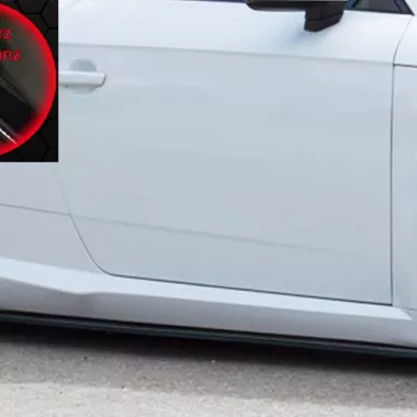 COPPIA SOTTOMINIGONNE CUP1 PER AUDI TT 8S COUPE' / ROADSTER NERO LUCIDO INGO NOAK TUNING