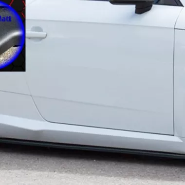 COPPIA SOTTOMINIGONNE CUP1 PER AUDI TT 8S COUPE' / ROADSTER NERO OPACO INGO NOAK TUNING