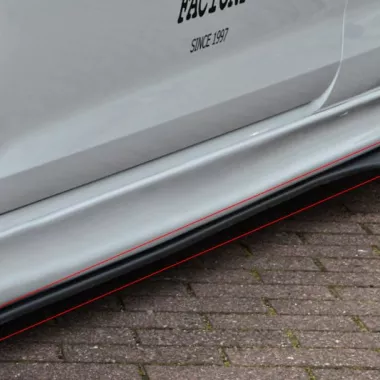 COPPIA SOTTOMINIGONNE CUP 2 AUDI A1 8X PRE-RESTYLING S-LINE NERO OPACO INGO NOAK TUNING