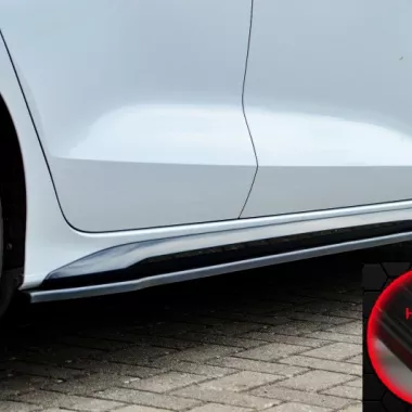 COPPIA SOTTOMINIGONNE AUDI S3 / A3 8Y S-LINE SEDAN NERO LUCIDO INGO NOAK TUNING