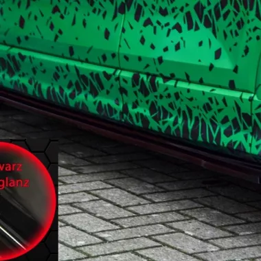 COPPIA SOTTOMINIGONNE CUP CON ALETTA ANT. PER AUDI Q2 (GA) NERO LUCIDO INGO NOAK TUNING