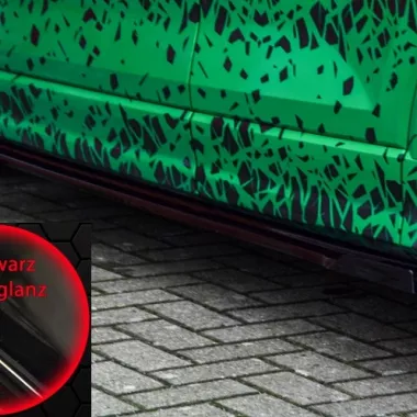 COPPIA SOTTOMINIGONNE CUP CON ALETTE PER AUDI Q2 (GA) NERO LUCIDO INGO NOAK TUNING