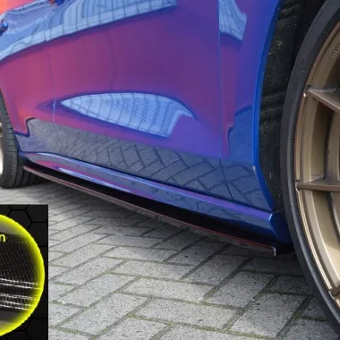 COPPIA SOTTOMINIGONNE PER FORD FOCUS MK4 ST-LINE CARBON LOOK INGO NOAK TUNING