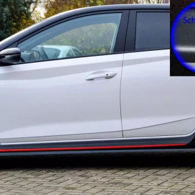 COPPIA SOTTOMINIGONNE PER HYUNDAI I20 N NERO OPACO INGO NOAK TUNING