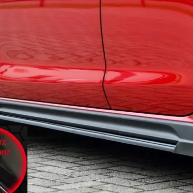 COPPIA SOTTOMINIGONNE CON ALETTE PER HYUNDAI I30N MK3 HATCHBACK / FASTBACK FACELIFT NERO LUCIDO INGO NOAK TUNING