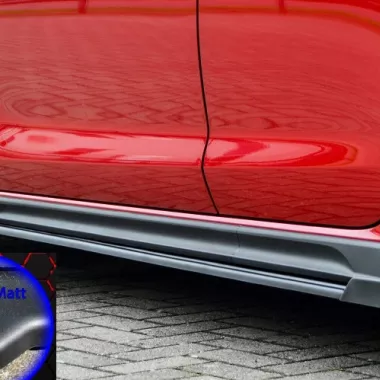 COPPIA SOTTOMINIGONNE CON ALETTA DIETRO PER HYUNDAI I30N MK3 HATCHBACK / FASTBACK FACELIFT NERO OPACO INGO NOAK TUNING