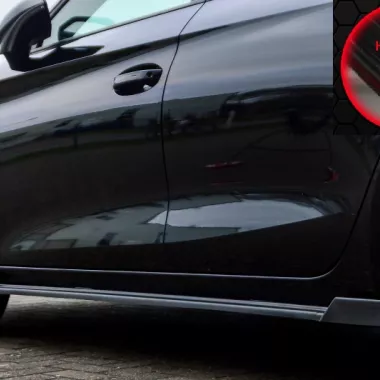 COPPIA SOTTOMINIGONNE CUP CON ALETTE PER SEAT LEON MK4 (KL) NERO LUCIDO INGO NOAK TUNING