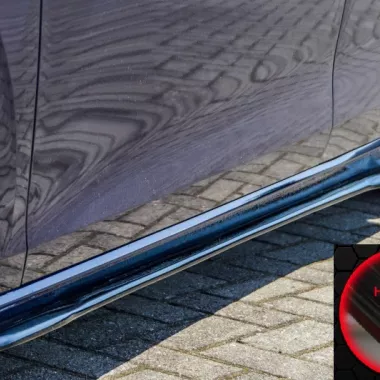 COPPIA SOTTOMINIGONNE CON ALETTE VW GOLF MK8 NERO LUCIDO INGO NOAK TUNING