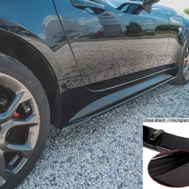 COPPIA SOTTOMINIGONNE MAXTON DESIGN NERE LUCIDE PER ABARTH 124 SPIDER