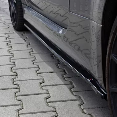 COPPIA SOTTOMINIGONNE MAXTON DESIGN NERE LUCIDE PER 500 ABARTH RESTYLING