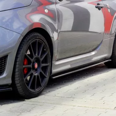 COPPIA SOTTOMINIGONNE MAXTON DESIGN NERE OPACHE PER 500 ABARTH RESTYLING