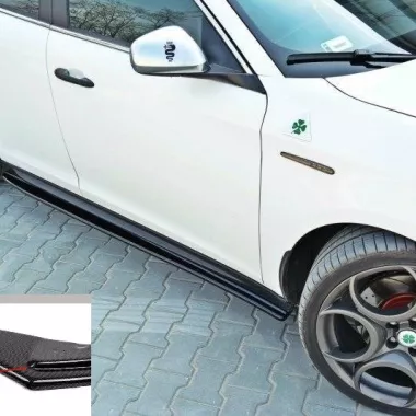 COPPIA SOTTOMINIGONNE MAXTON DESIGN CARBON LOOK PER ALFA ROMEO GIULIETTA