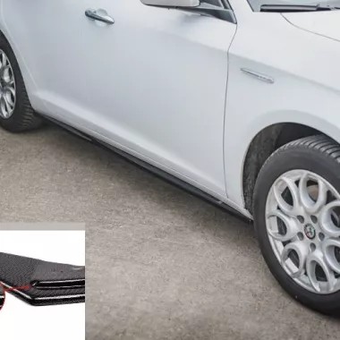 COPPIA SOTTOMINIGONNE MAXTON DESIGN CARBON LOOK PER ALFA ROMEO GIULIETTA FACELIFT