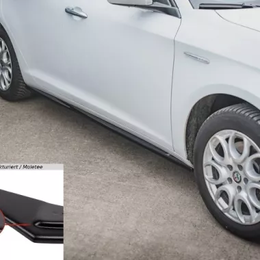 COPPIA SOTTOMINIGONNE MAXTON DESIGN NERE OPACHE PER ALFA ROMEO GIULIETTA FACELIFT