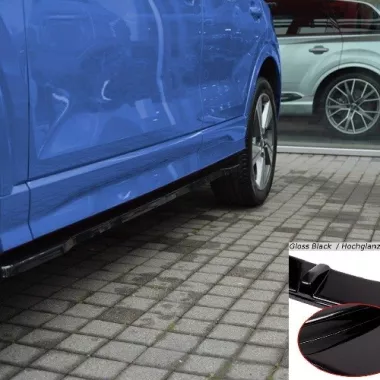 COPPIA SOTTOMINIGONNE MAXTON DESIGN NERE LUCIDE PER AUDI Q2 (GA)
