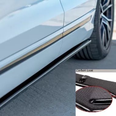 COPPIA SOTTOMINIGONNE MAXTON DESIGN CARBON LOOK PER AUDI Q8 MK1 (4M) CON S-LINE