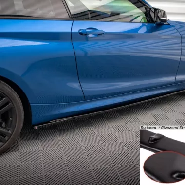 COPPIA SOTTOMINIGONNE MAXTON DESIGN NERE OPACHE PER BMW SERIE 2 F22 M-PACK