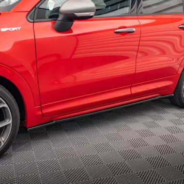 COPPIA SOTTOMINIGONNE MAXTON DESIGN NERE LUCIDE PER FIAT 500X SPORT RESTYLING