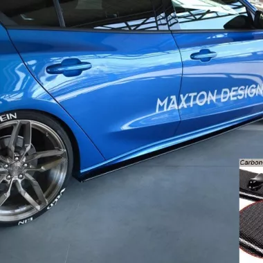 COPPIA SOTTOMINIGONNE MAXTON DESIGN CARBON LOOK PER FORD FOCUS ST / ST-LINE MK4