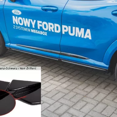 COPPIA SOTTOMINIGONNE MAXTON DESIGN NERE LUCIDE PER FORD PUMA ST-LINE